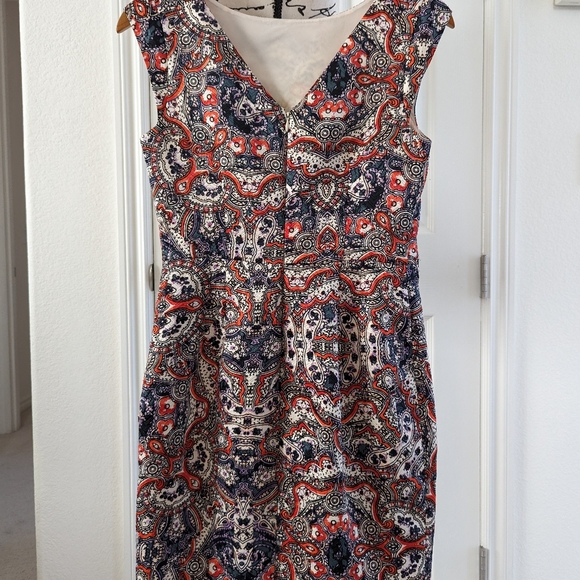 The Limited Multi Coloer Sheath Dress Midi Size 2 - Picture 3 of 6